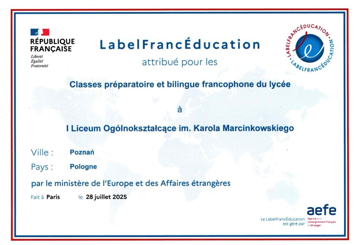 LabelFrancEducation dla „Marcinka”
